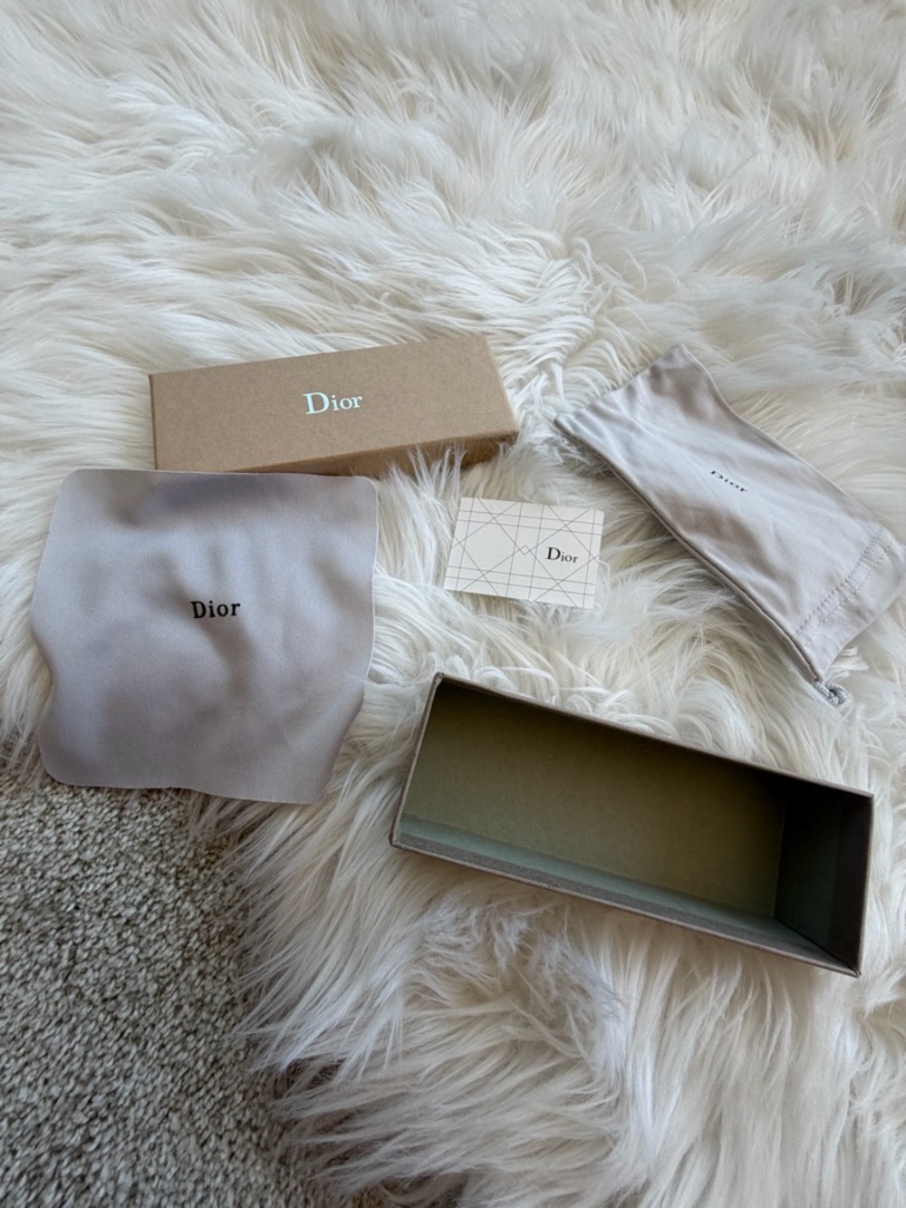 Dior sunglasses box set in soft taupe and beige 🎉🎁🎁🎉🎉🎊🎊🎉🎉